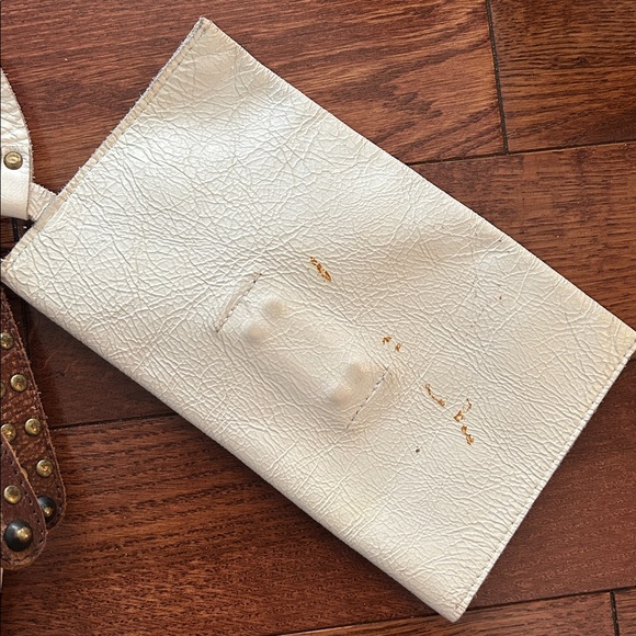 steven by steve madden white leather boho bag - Picture 8 of 9